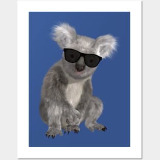 Koala In Sunglasses Posters and Art